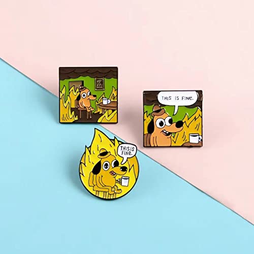 Image of Cute Enamel Pins Cartoon Lapel Pin Brooch Badge for Backpack Jackets Funny Tiger Pins for Gift Anime Enamel Pin for Clothing Hat Decoration