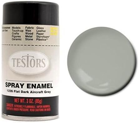 Testors 1226 Flat Dark Aircraft Gray 3 oz. Spray Paint
