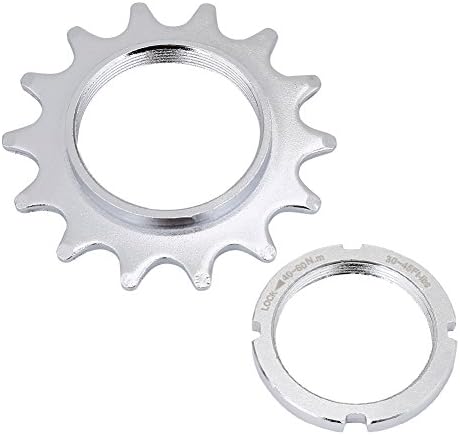 VGEBY Single Speed Freewheel, High Strength Steel Bicycle Sprocket Freewheel Parts for Fixed Gear Bike 13/14/15/16T(14T) Fixed Gear Cog Single Speed Bike Chain