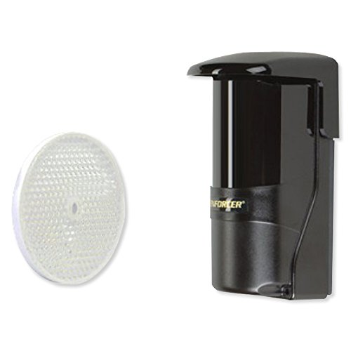 SECO-LARM E-931-S45RRGQ Retro-Reflective Photoelectric Beam Sensor, Range 45 ft (14m), Weatherproof (IP66) Construction for Indoor/Outdoor Usage, Pre-Wired 6-Foot Cord