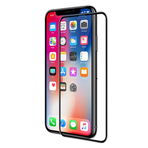 Pelicula de vidro premium para iPhone X/XS 3D, proteção de superfície oleofóbica e hidrofóbica, alta