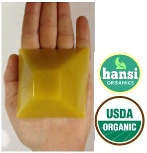 Beeswax 100% Organic 2.4oz Pyramid Block from Hansi Organics