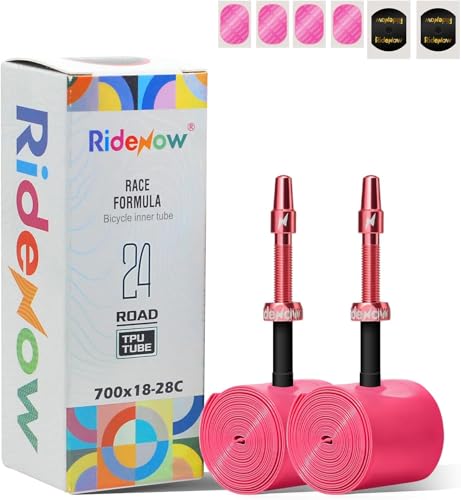 RideNow ���y�ʃ��[�h�o�C�N�`���[�u (700/18C-28C 24g-2Pack, 85mm)