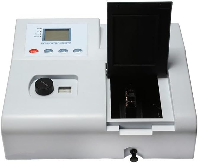 UV1100 UV-Vis Spectrophotometer - 195-1020nm Range, ±2nm Accuracy, 0.3% Stray Light - Portable Visible & UV Spectroscopy for Analysis & Education