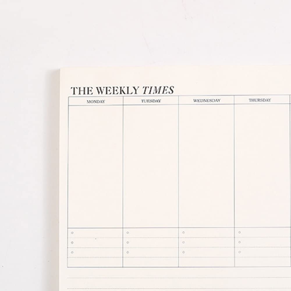 60 Sheets/Weekly Planner 245 x175mm Tear-Off Sheets - Image 4