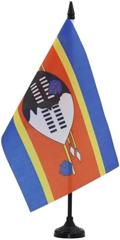 SWEAZILAND TABLE FLAG 21x14 cm - SUAZI DESPACHO FLAG 14 x 21 cm -...