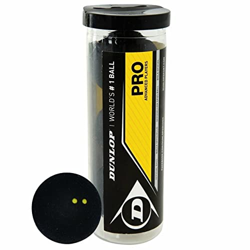 Dunlop Sports Pro XX Squash 3 Ball Tube (Original Version Pack of 2)