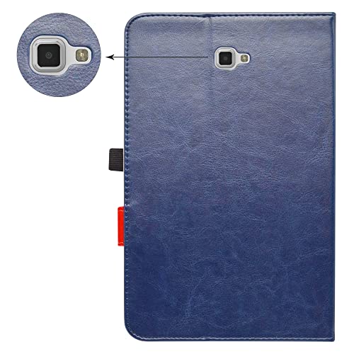 Mama Mouth for Galaxy Tab A 10.1 Keyboard Case,Coustom Design Slim Stand PU Leather Cover with Romovable Keyboard for Samsung Galaxy TAB A 10.1 T580 T585 2016 Tablet,Blue