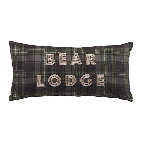 Donna Sharp Throw Pillow - Bear Panels Lodge Decorative Throw Pillow With Bear Design - Rectangle #TOP16