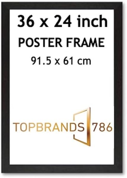 Black Picture Poster Frames 36x24in Wall Hanging Frames