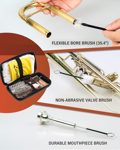 image for Libretto Trumpet (Cornet) All-Inclusive Cleaning Kit w/Case: Valve Oil