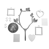 DEARMAMY Marco para Fotos DIY Forma de Árbol Metálico Antiguo Exhibidor Decorativo para Hogar y Oficina Adornos Prácticos para Organizar Recuerdos y Decorar Mesas Bodas y Tiendas