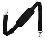 Bag Replacement Shoulder Strap | Padded & Adjustable - Perfect for Duffle Bags, Laptop Bags, Briefcases, Camera Bags, Messenger Bags, Diaper Bags & More - Black By Get Bats Out