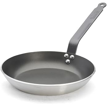 DE BUYER 8180-26 Aluminum Non-Stick Frying Pan, 10.2 inches (26 cm)
