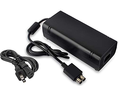 PerriRock AC Adapter Power Supply Cord for Replacement Xbox 360 Slim Console - Black PerriRock AC Adapter Power Supply Cord for Replacement Xbox 360 Slim Console - Black
