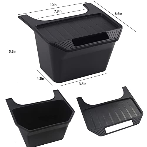 Rear Center Console Organizer For Tesla Model Y, 2Nd Row Backseat Trash Can Bin Storage Box Organizer Cup Holder, Model Y Accessories 2020 2021 2022 2023 #TOP4