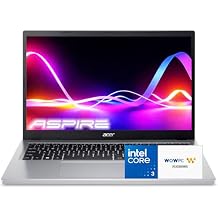 acer Aspire Go 15 Laptop, Next-Gen Intel 8-Core i3 N355 up to 3.9GHz, 15.6 BluelightShield FHD Display, 8GB DDR5, 512GB Storage, Copilot Key, HDMI, Windows 11, WOWPC USB, w/o Earbuds