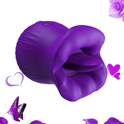 2024 Upgraded Shape Roses 10 Modes Toy Function Handheld Tool Travel Easy Cleaning Birthday Party Gift Purple 25Z5084