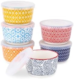 Set De 6 Cazuelas De Cerámica Para Soufflé - 240ml, Aptas Para Horno Y Microondas, Ideales Para Postres