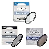 kenko filter japan Filtergröße: φ82mm Kenko Basic Filter Set PRO1D SMART MCUV/C-PL/Variable NDX3-450 φ82mm, für Objektivschutz, für Landschaftsaufnahmen