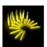 Power Lightz 25 Stück Power-Knicklichter (1,5 x 15 cm) in gelb mit Haken und Befestigungsband, sehr robust und lange leuchtend für Outdoor, Freizeit, Camping, Tauchen oder Notlicht