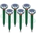 6 Pezzi Scaccia Talpe Ultrasuoni Solare,Scaccia Talpa con Impermeabile,Dissuasori per Talpe Professionali,Respinge Le Gopher,Serpente per Giardini e Prati immagine