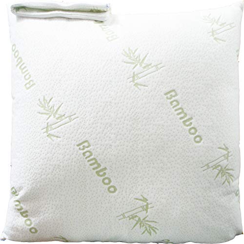 Bamboo Pillow Protectors/Pair Zippered Case Standard 2 Pack 20X26 / Pair Zippered Case, Natural Anti Allergy Cooling Guaranteed Noiseless Pad, Ultra Plush Absorbent #TOP7