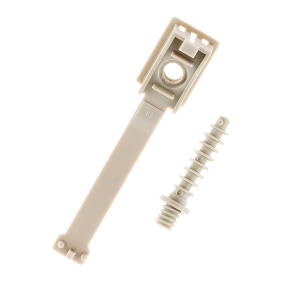 20 Clip Cable Ties w Mount d.16 to 20mm+ Plug, Weiß