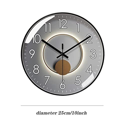 Horloge à quartz silencieuse et précise avec cadran circulaire clair - 3
