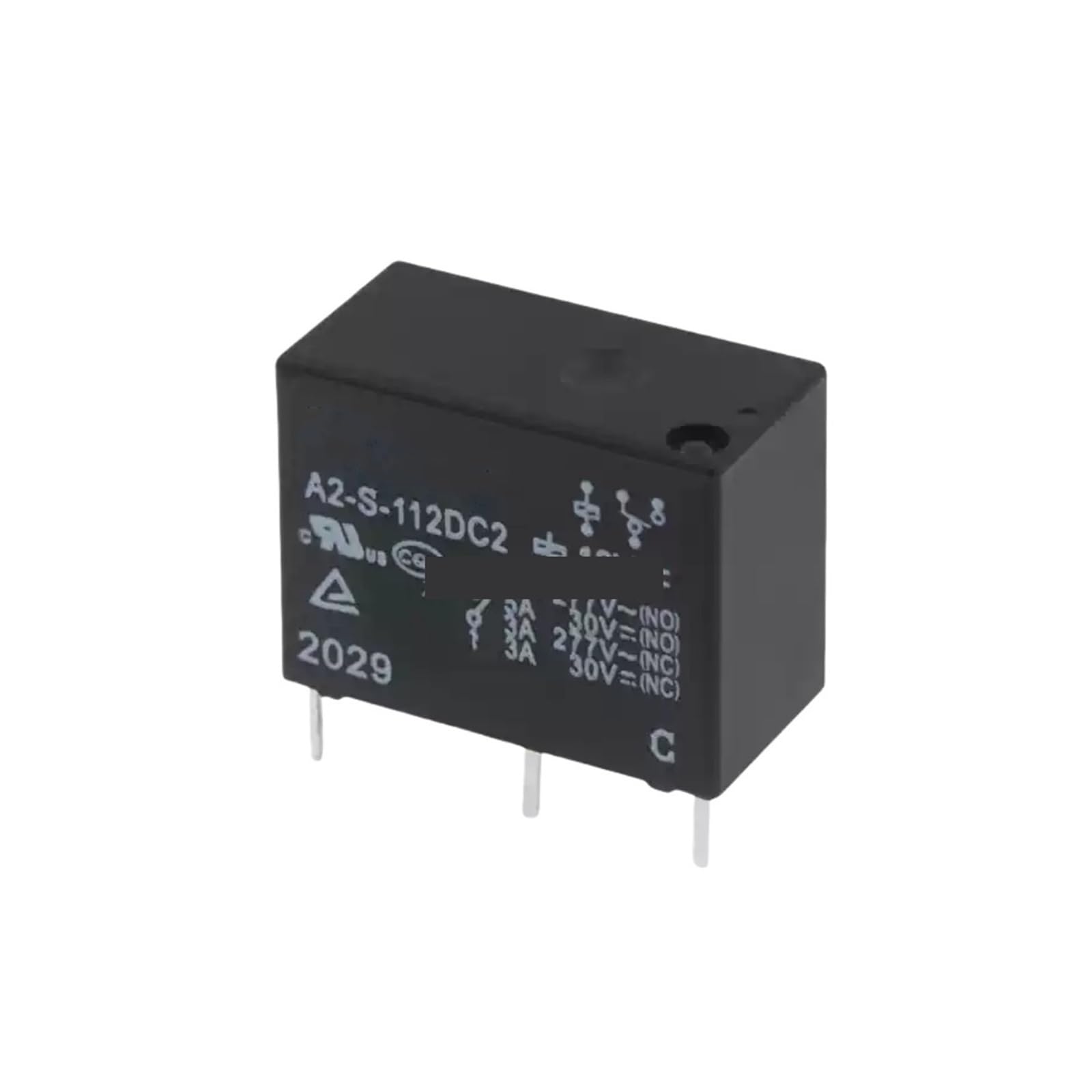 PKNVKZIDK 10PCS A2-S-112DC2 12VDC 5PIN 5A RELAY