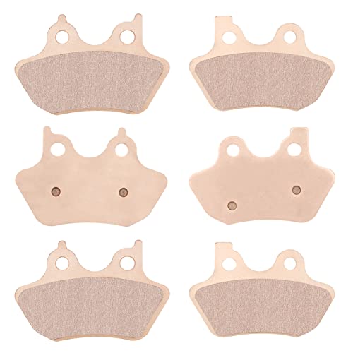 Front & Rear Brake Pads Sintered for Harley Road King, Electra Glide, Street Glide, Road Glide, Dyna Super Glide, Wide Glide, Fat Boy, Sportster 883 2000 2001 2002 2003 2004 2005 2006 2007