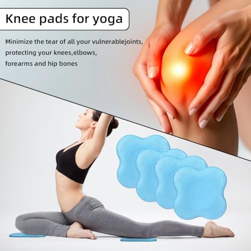 Image of 2-4 Pack Yoga Knee Pads, TPE Cushion for Pilates Exercise