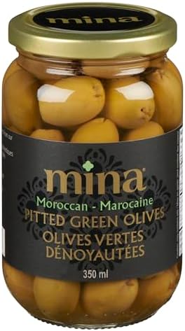 Mina Pitted Green Olives, 350ml