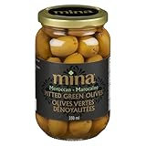 Mina Pitted Green Olives, 350ml