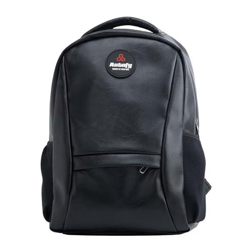 Autofy KLASEEK 25L (Free Rain Cover) Leather Laptop Bag Office Bag Laptop Backpack for Men Backpack for Women Bag for Men Bags for Women School Bags College Bag Travel Bag Casual Bag Backpack (Black)