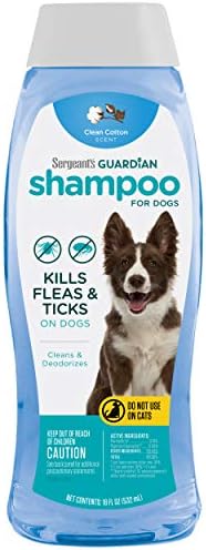 Sergeant's Guardian Flea & Tick Dog Shampoo in Clean Cotton, 18 oz. (00102)