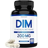 DIM Supplement for Women and Men (Diindolylmethane Estrogen Blocking Supplement, Hormonal Acne Treatment, Hormone Balance for Women) (200mg Per Serving) - Vegan, Gluten-Free, USA Made - 60 Capsules
