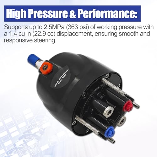 Image of HH4314-3 Hydraulic Steering Pump Fits for Teleflex BayStar 150HP | Fit for Teleflex Marine / SeaStar BayStar HH4314-3 Hydraulic Steering Systems, 1.4 cu. in.