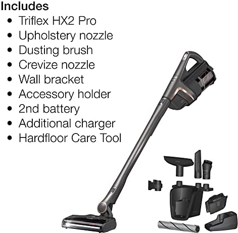 Miele Triflex HX2 Pro Vacuum Cleaner - Cordless, bagless stick vacuum with built-in LED light, HEPA Lifetime Filter and 120 min runtime, Infinity Grey PearlFinish colour