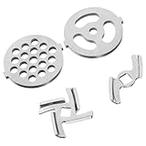 Uonlytech Fleischwolf Messer und Lochscheibe Ersatzteile aus Edelstahl für...