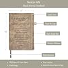 Music Lover Gifts Men Women, Musician Prayer Leather Journal 200 Pages Notebook A5 Lined with Pen, Musician Gifts, Music Themed Gifts for Music Teacher Student Appreciation Birthday Christmas