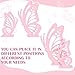 Lineshading Large Wooden Butterfly Decoration 2.95 ft and 1.97 ft Butterfly Shape Craft Wood Decoupage Slices Birthday Wedding Baby Shower Decorations(Light Pink)