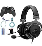 Beyerdynamic MMX 300 (2nd Generation) Premium Gaming Headset Bundle with Blucoil USB Gaming...