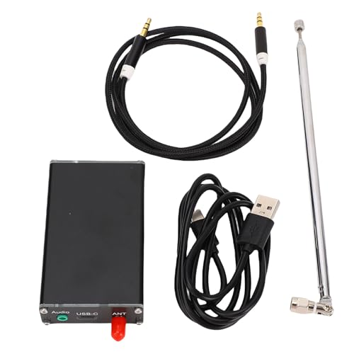Topiky Transmisor FM de 2000 Metros, Transmisor de Transmisión FM Portátil, Transmisor de Radio FM Digital con Frecuencia Ajustable, Antenas Telescópicas 1M 2 Km 76-108MHz 0.5W 500MW