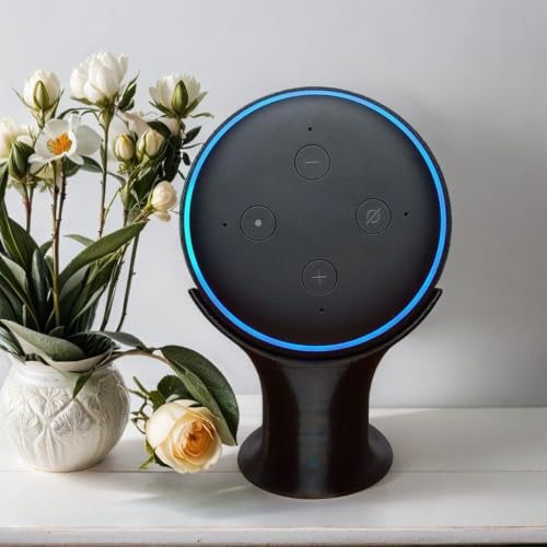 Suporte de Mesa para Amazon Echo Dot 3ª Geração - Preto, Compacto e Estável | Mad Maker
