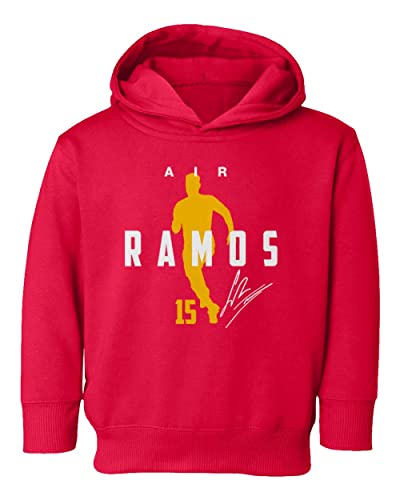 KING THREADS Spain Football Air Ramos 2022 World Soccer Fans Toddler Hoodie Sweatshirt (Red, 5T)