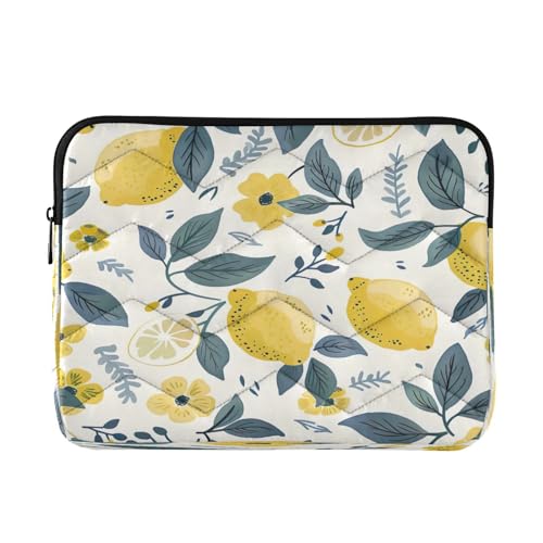 Funda para portátil 13-14 pulgadas impermeable con diseño de limones
