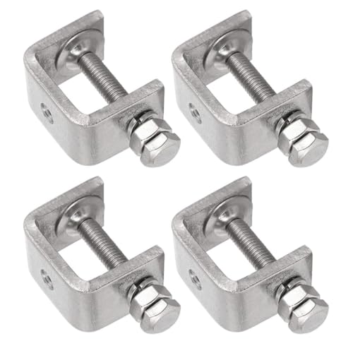 Set of 4 Heavy Duty Stainless Steel C Clamps