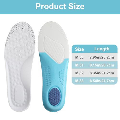 WLLHYF 2 paires de semelles pour chaussures pour enfants, découpées pour s'adapter aux chaussures pour enfants et les tout-petits, tailles respirantes en mousse pour semelles de chaussures pour – vue 2