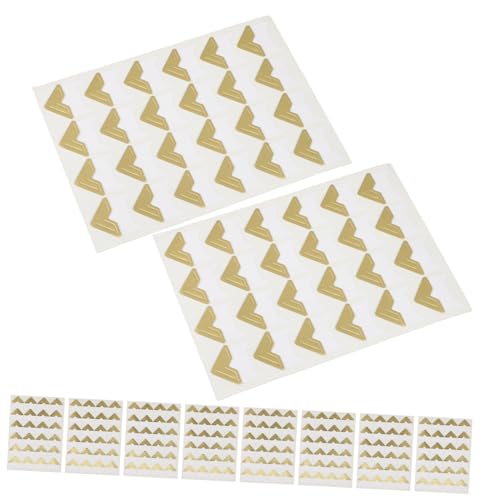 Lurrose Self Adhesive Photo Corners 240pcs Scrapbooking Stickers for Picture Frames Albums